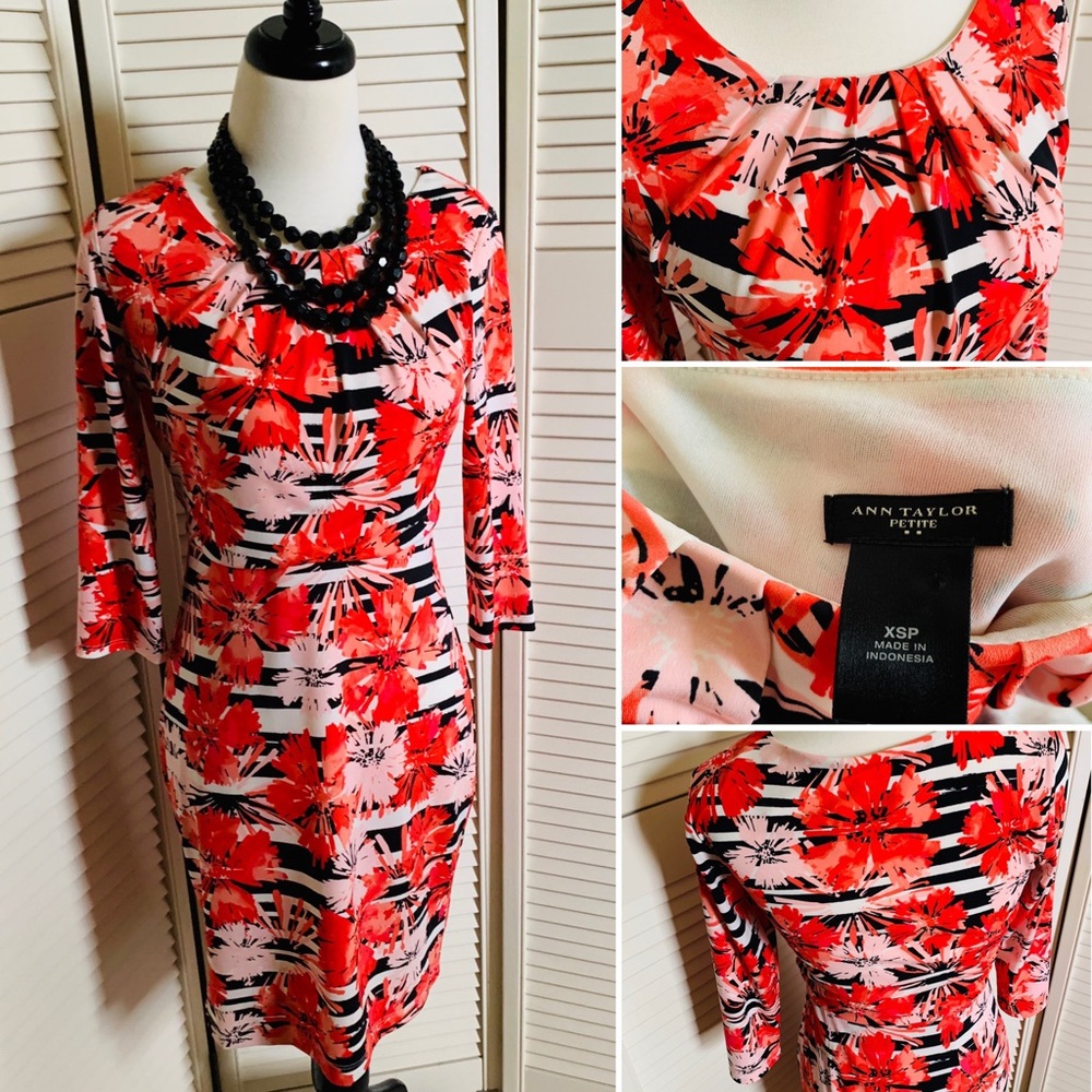 Ann Taylor floral printed dress